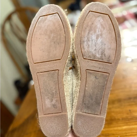 Talbots Tan Espadrilles with Brown Trim - Picture 7 of 8